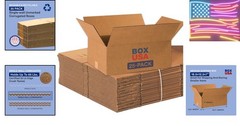 Versatile 25-Pack Medium Corrugated Boxes – Perfect 18.5×12.5×7 Storage Solution