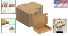 Small Cardboard Shipping Boxes 6x4x1 Inches Pack of 100 for Mailing and Packing