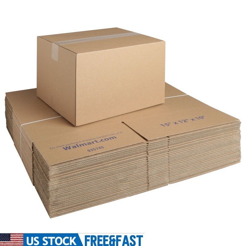 Eco-Friendly Recycled Shipping Boxes 30 Pack Medium Large Items Easy Assembly US