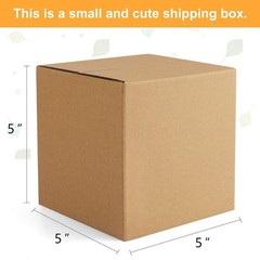 Brand New 5x5x5 Inches Brown Cardboard Mailers 25 Pack