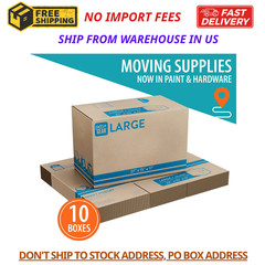 (10 Pack) Large Moving Boxes, 27L X 15W X 17H, Kraft