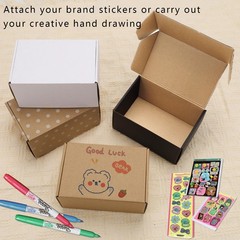 6x4x3″ 50 Pack Corrugated Cardboard Boxes Small Shipping Box for Packaging Sm…