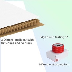 Pack of 25 Easy to Assemble 6x4x2 White Shipping Boxes for Small Business Use