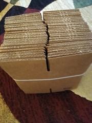 4″ x 4″ x 5″ Corrugated Boxes, 65 lbs Capacity Lot of 25