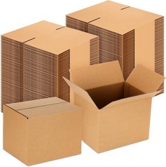 Essential 72 Pack 8x6x6 Inch Craft Boxes – Sturdy Cardboard for Gifts & Mailing