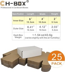 Secure and Stylish 6x4x2” White Shipping Mailers – 25 Pack for E-Commerce
