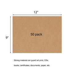 50 Pack Corrugated Cardboard Sheets, 9X12 Inch, Durable Cardboard Filler Inse…