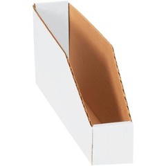 Boxes Fast BFBINMT212 Open Top Bin Boxes 2″ x 12″ x 4 1/2″ White Pack of 50