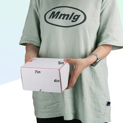 50 Pack Small White Cardboard Shipping Boxes 7x5x4 Inch for Lightweight Items