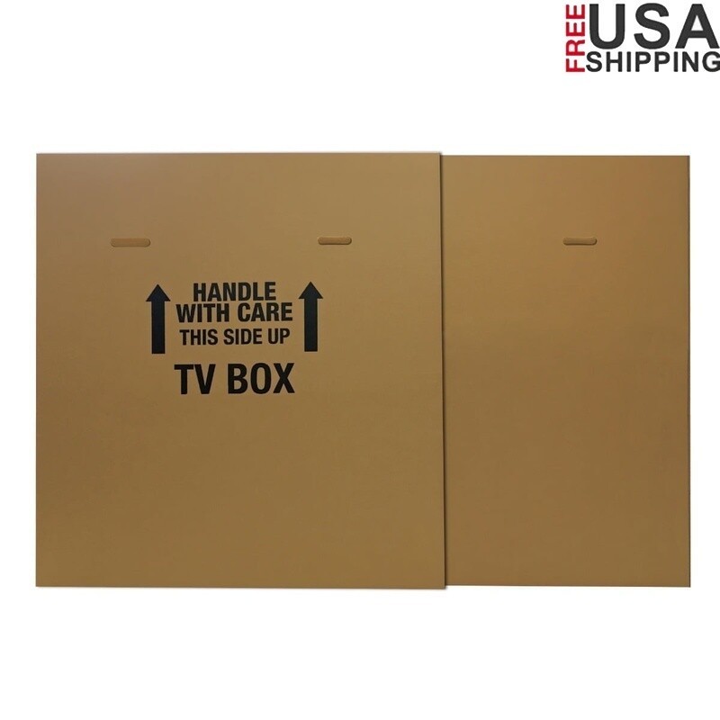 TV Moving Box 56-70 inch Flat Panel TVs Durable Adjustable Packing Solution New