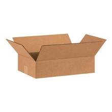 15 x 10 x 4″ Flat Corrugated Carton Boxes-Pack of 25