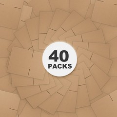 40 Packs 10x6x6 Shipping Boxes Corrugated Cardboard Boxes Shipping Box Bulk f…