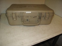 Tan FDE Hand Carry Hard Lockable Case 23x16x8 Tools Equipment Molded Plastic