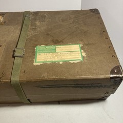 1950’s Shipping Box With Tin Corners. 20.5 X 11.5 X 6