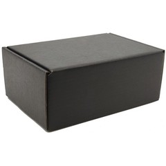 50 PCS Black Corrugated Shipping Boxes 6x4x2 Inch Cardboard Mailer Packaging