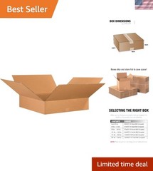 Brand New Shipping Flat Kraft Corrugated Box 26x26x8