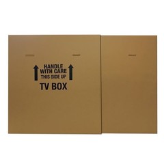 TV Moving Box 56 to 70 Inch Monitors Durable Corrugated Sleeves Packing Solution