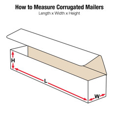 10 X 5 X 3″ White Corrugated Mailers