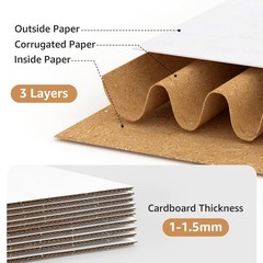 Shipping Boxes 40 Pack 8x4x3 White Corrugated Cardboard Small Mailng Boxes