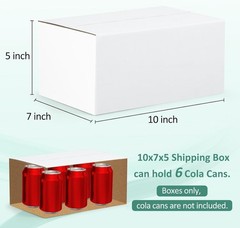 Brand New 10x7x5 Shipping Boxes – White, 30 Pack