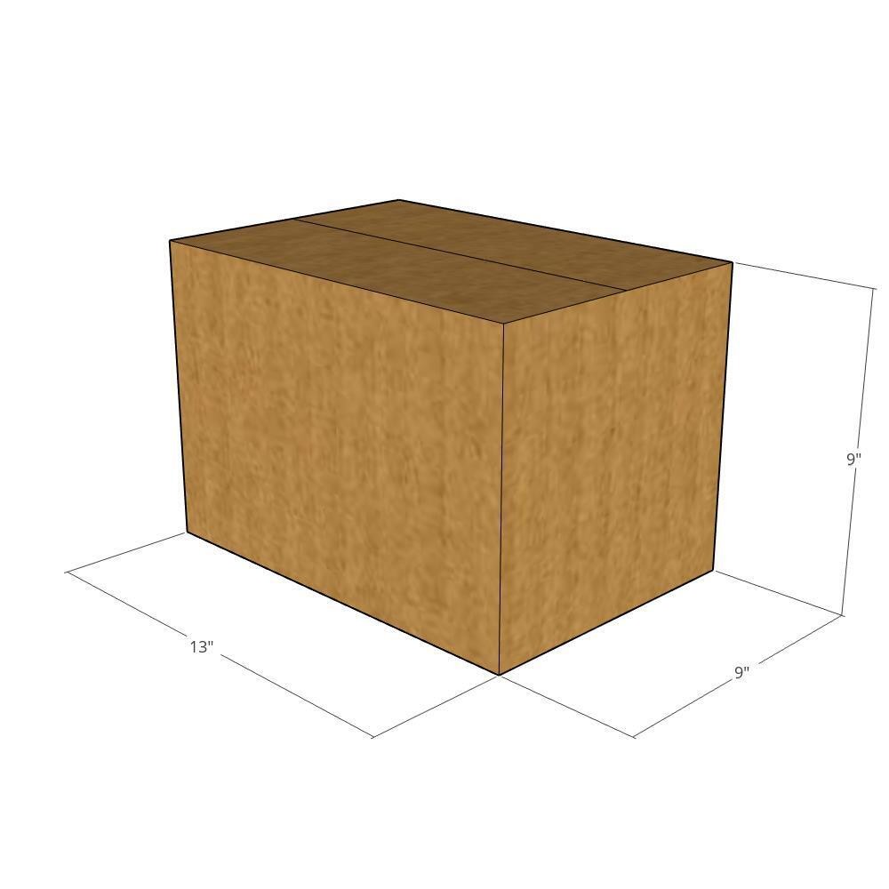 10 13x9x9 Kraft Brown Corrugated Shipping Boxes 32 ECT Single-Wall New