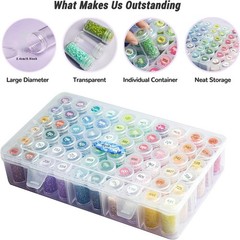 forever young Diamond Painting Storage Containers, 1 Pack 60 Grids Bead Organ…