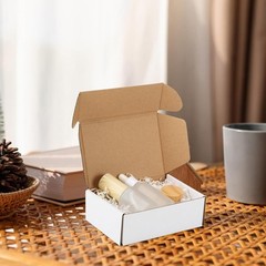 6x4x2 Inch Shipping Boxes 50 Pack White, Tab Lock Tuck Top Mailer Boxes for P…