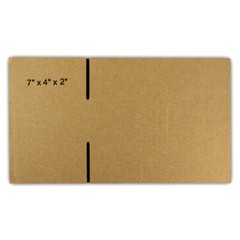 175 7x4x2 “EcoSwift” Brand Cardboard Box Packing Mailing Shipping Corrugated