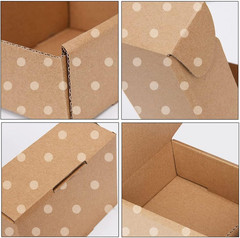 Green Recyclable Cardboard Small Gift Mailer Boxes for Shipping Packaging Craft