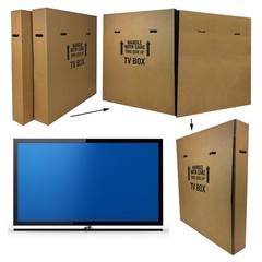 TV Moving Box 56-70 inch Flat Panel TVs Durable Adjustable Packing Solution New