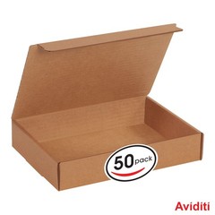 Mailer Boxes Small 9″L x 6 1/2″W x 1 3/4″H 50-Pack – Corrugated Cardboard Box…