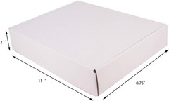 30-Pack White Corrugated Mailers 11×8.75×2 Inches for Shipping and Crafts