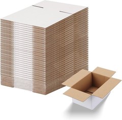 40 Pack Corrugated Cardboard Boxes 6x4x3 – Ideal for Gift and Mailing Needs