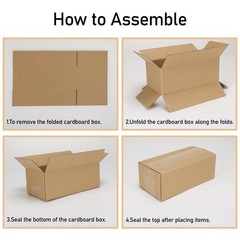 40 Packs 8x5x3 Shipping Boxes for Small Business, Corrugated Cardboard Boxes …