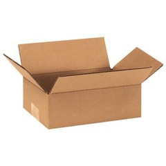 Flat Corrugated Boxes 9 x 6 x 3 Kraft 25 Bundle