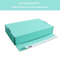 Green Shipping Packaging L10.5xW6.3xH2 Inch Hard Corrugated Box Wrap Party