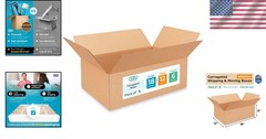 Brand New Shipping Boxes – Pack of 5 – Medium Kraft Corrugated