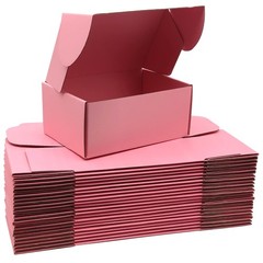 Small Pink Shipping Boxes for Small Business Pack of 25-9x6x4 inches Cardboar…