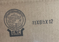 PREMIUM HEAVY DUTY GNC Double Wall Corrugate 11″x 8‑1/2″x12″ ECT 48 Bundle of 15
