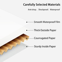 10X8X2 Shipping Boxes, 40 Pack White Mailer Boxes for Small Business, Medium Cor
