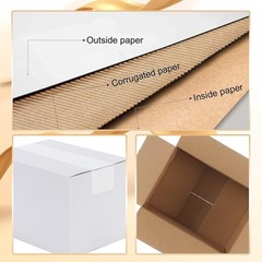 Brand New Shipping Boxes Set of 40, 7x5x5, White