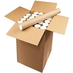 ProLine 4 x 24″, .080″ thick Kraft Heavy-Duty Mailing Shipping tubes with End…