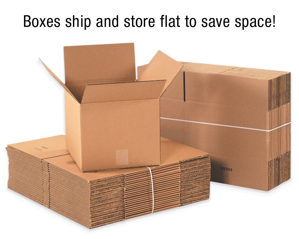 8x6x4 SHIPPING BOXES STRONG 32 ECT 25 Pack Corrugated Small