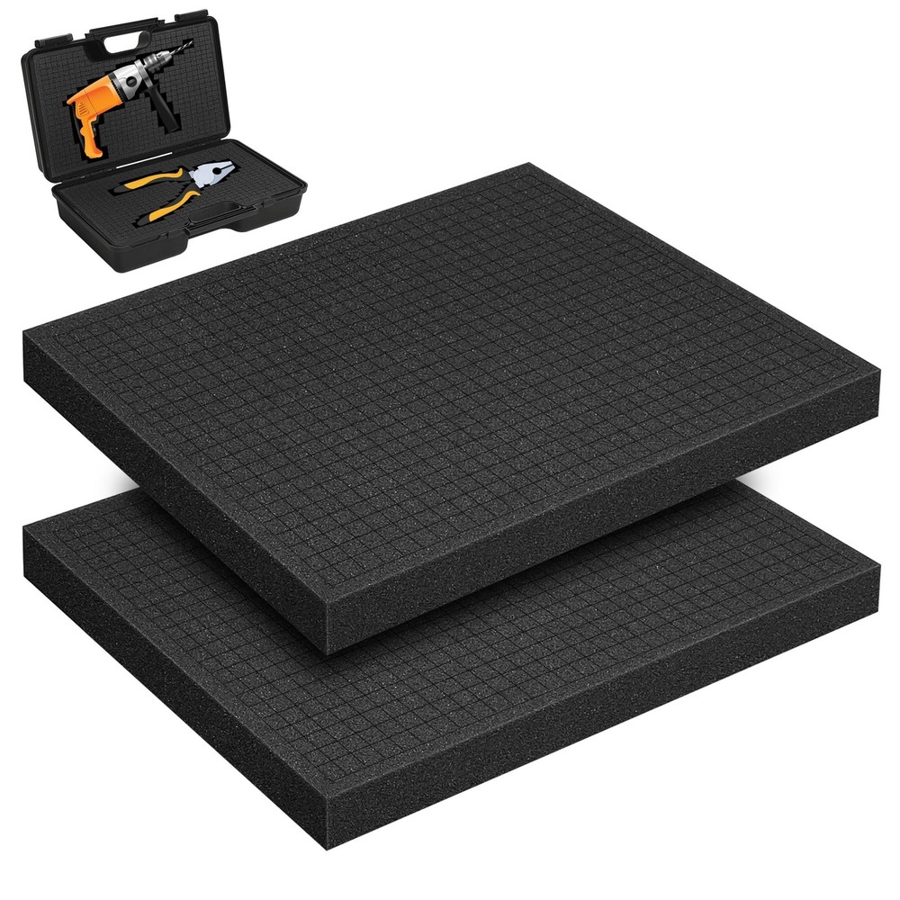 2PCS Pick and Pluck Foam 16 x 12 x 1in, High Density PU Customizable Pick Apa…