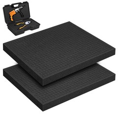 2PCS Pick and Pluck Foam 16 x 12 x 1in, High Density PU Customizable Pick Apa…
