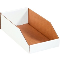 BBINBWZ818 Open Top Bin Boxes 8″ x 18″ x 4 1/2″ Oyster White Pack of 50)