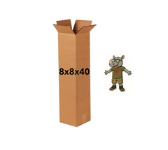 8″ x 8″ x 40″ CARDBOARD BOX – 200 lb – SINGLE BOX – TALL