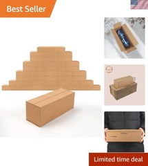 Brand New 40 Pack Small Cardboard Boxes Brown 12x4x4