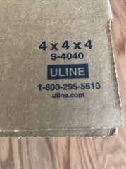 25 4x4x4 ULINE Shipping Boxes, Great For Shipping And Packing