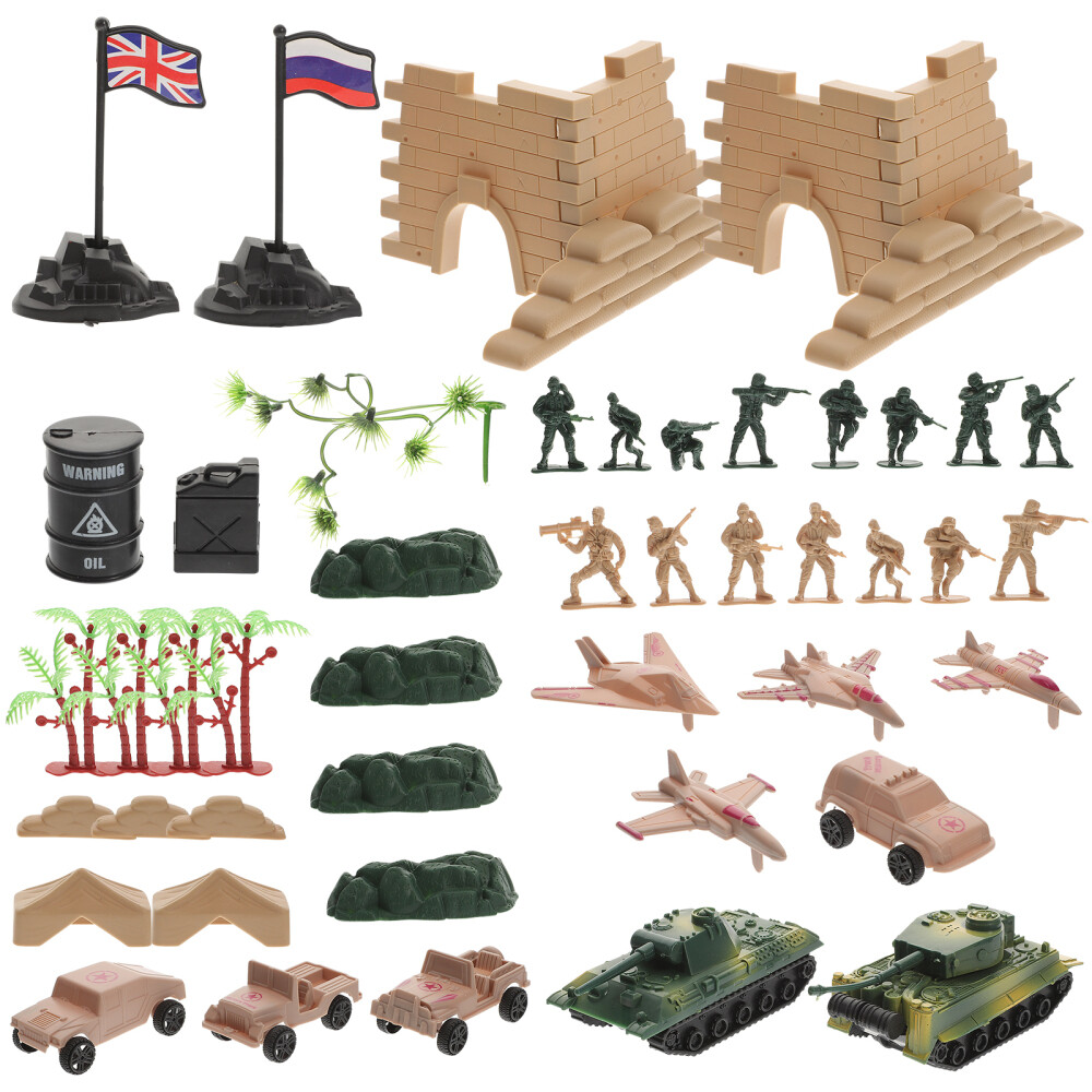 1 Set Mini Scene Model Toys Team Toy Soldier Figure Model Toys Soldier Toys